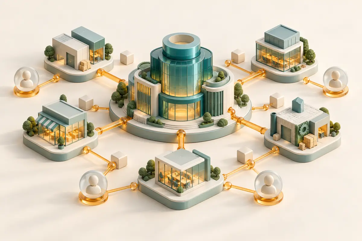Concept artwork for Custom CRM & ERP Systems.